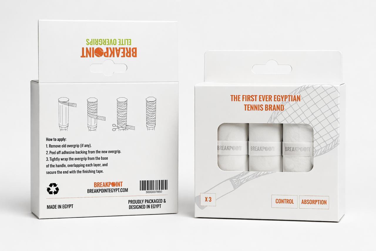 3pc white tennis overgrips