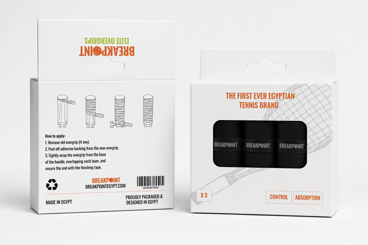3pc black tennis overgrips